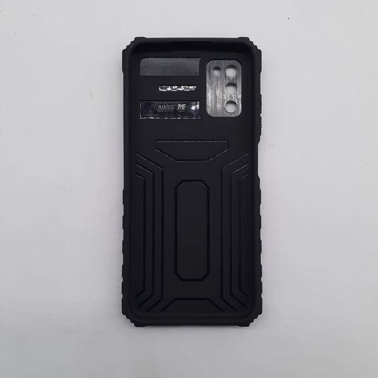 Samsung A03s Case Heavy Duty Shockproof Sliding Camera Cover Integrated Kickstand Built-in Stand