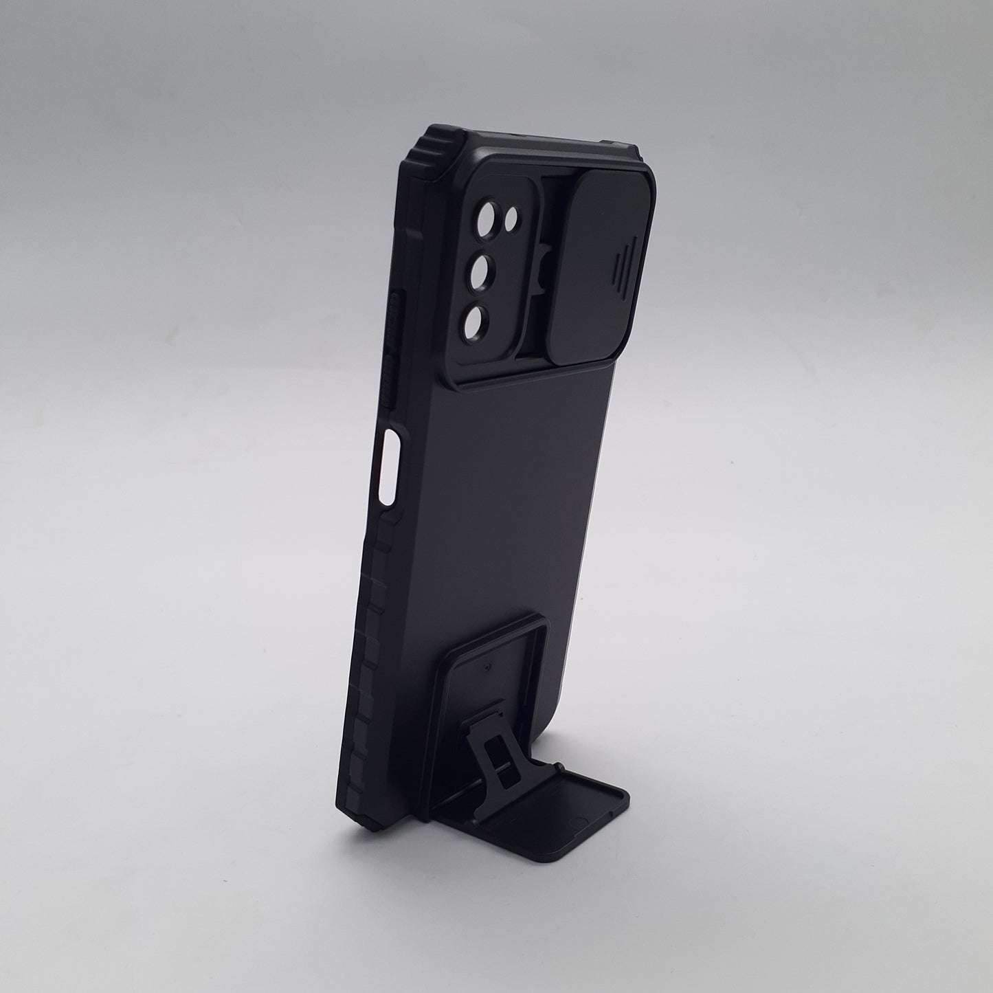 Samsung A03s Case Heavy Duty Shockproof Sliding Camera Cover Integrated Kickstand Built-in Stand
