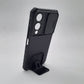 KEYSION Shockproof Armor Case Vivo Y17S Slide Camera Lens Protection Kickstand Back Cover Heavy Duty