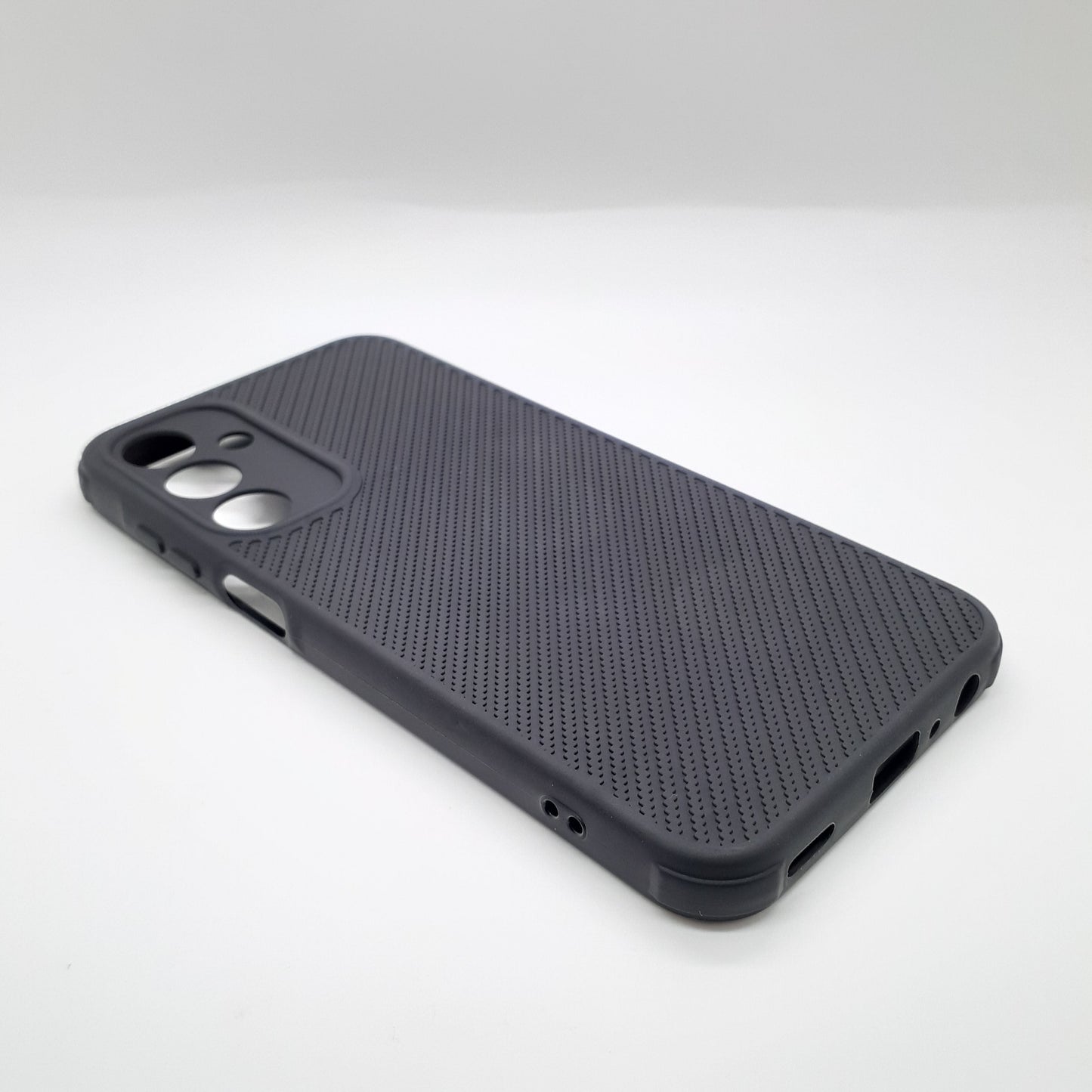 Samsung A25 Carbon Fiber texture Hard Rubber armour back cover shock-porof case