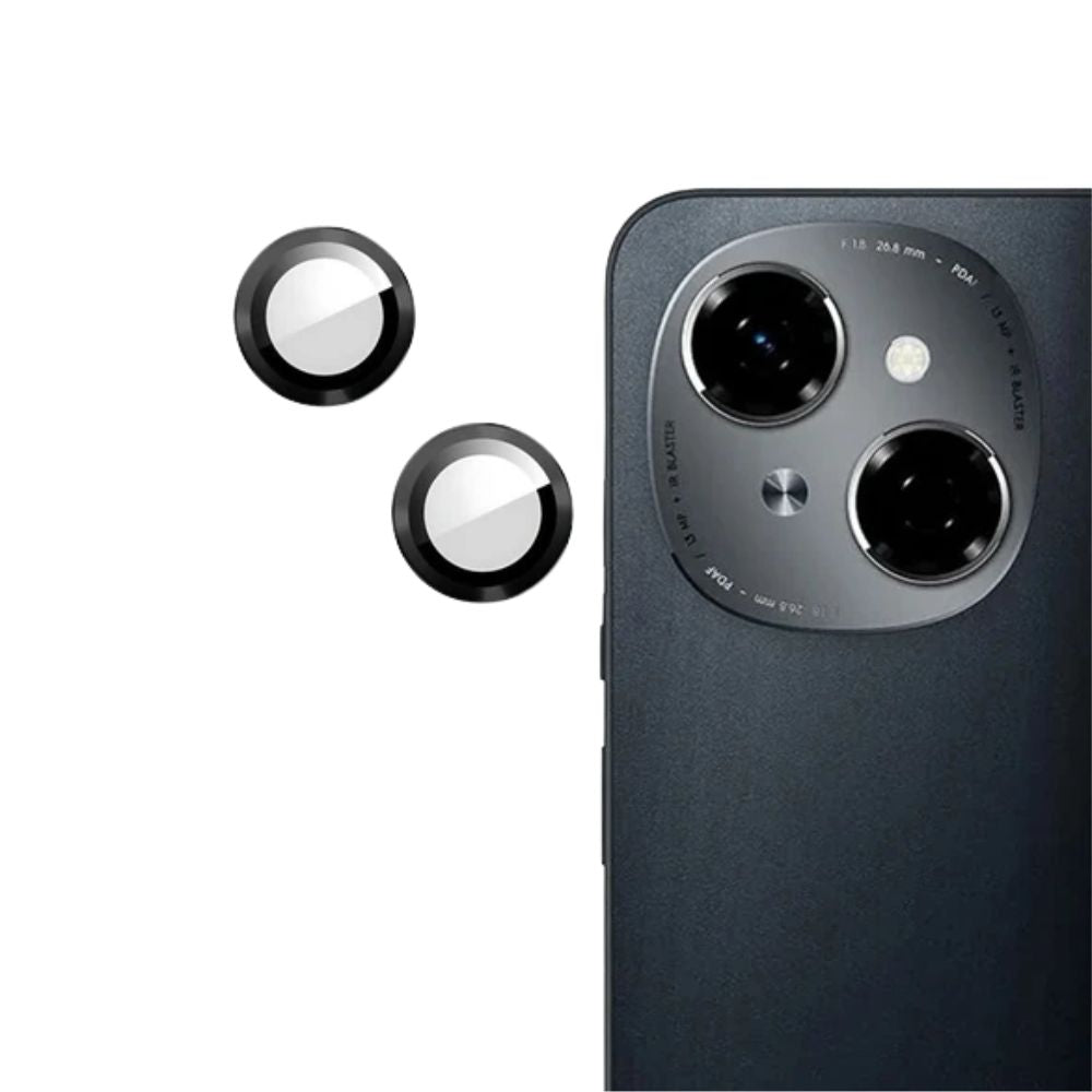 Tecno Spark Go 1 Camera Lens Protector, Premium Quality Metal Aluminum Ring and Tempered Glass, Anti-Scratch and Increased Impact Resistance, Easy Installation.