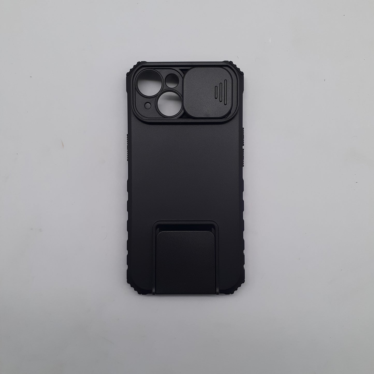 iPhone 15 Heavy Duty Shockproof Case Slide Camera Cover Integrated Kickstand Protection Hands Free Viewing