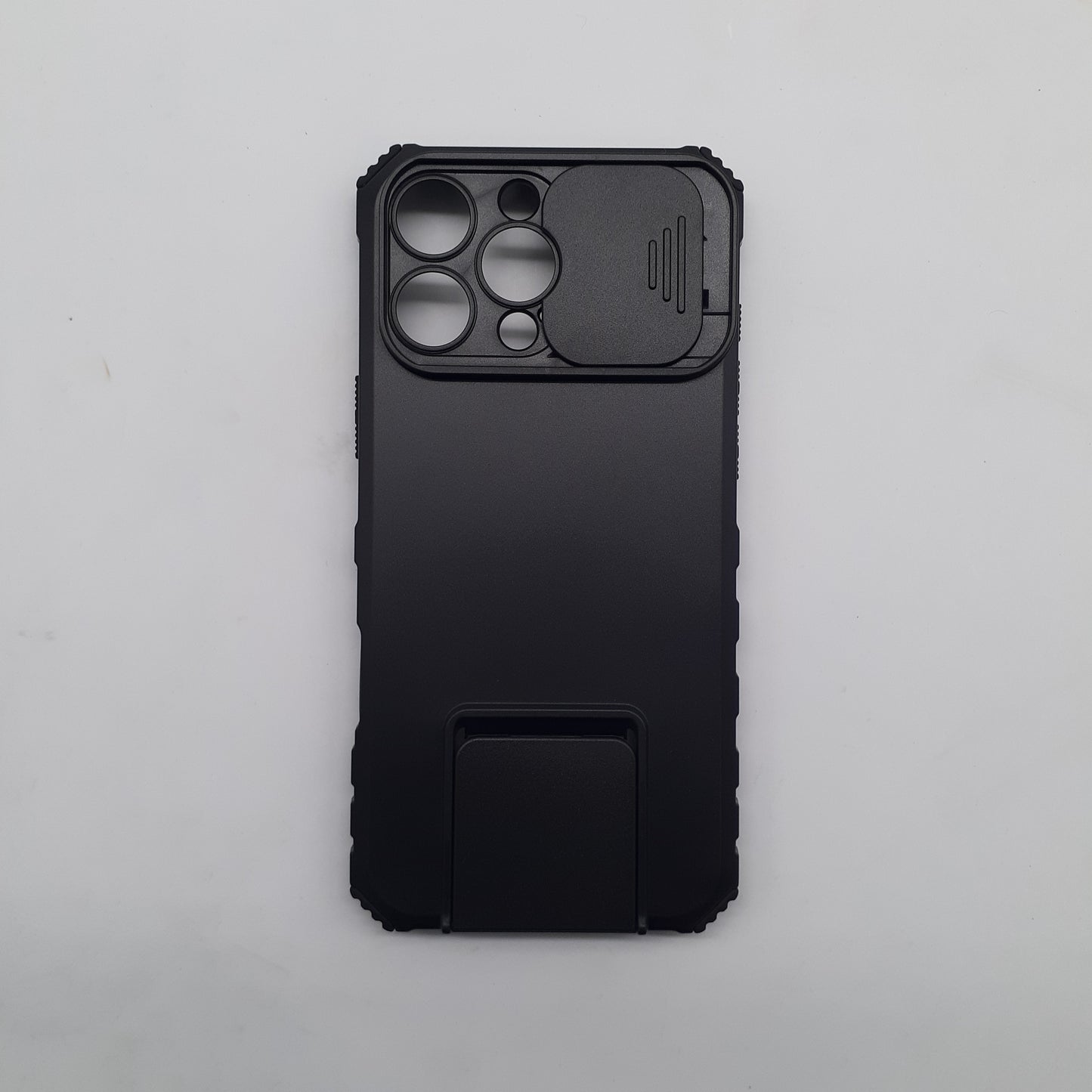 iPhone 16 Pro Max Heavy Duty Shockproof Case Slide Camera Cover Integrated Kickstand Magnetic Car Mount Holder