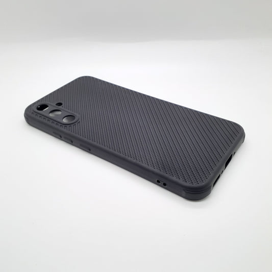 Samsung A34 Carbon Fiber texture Hard Rubber armour back cover shock-porof case