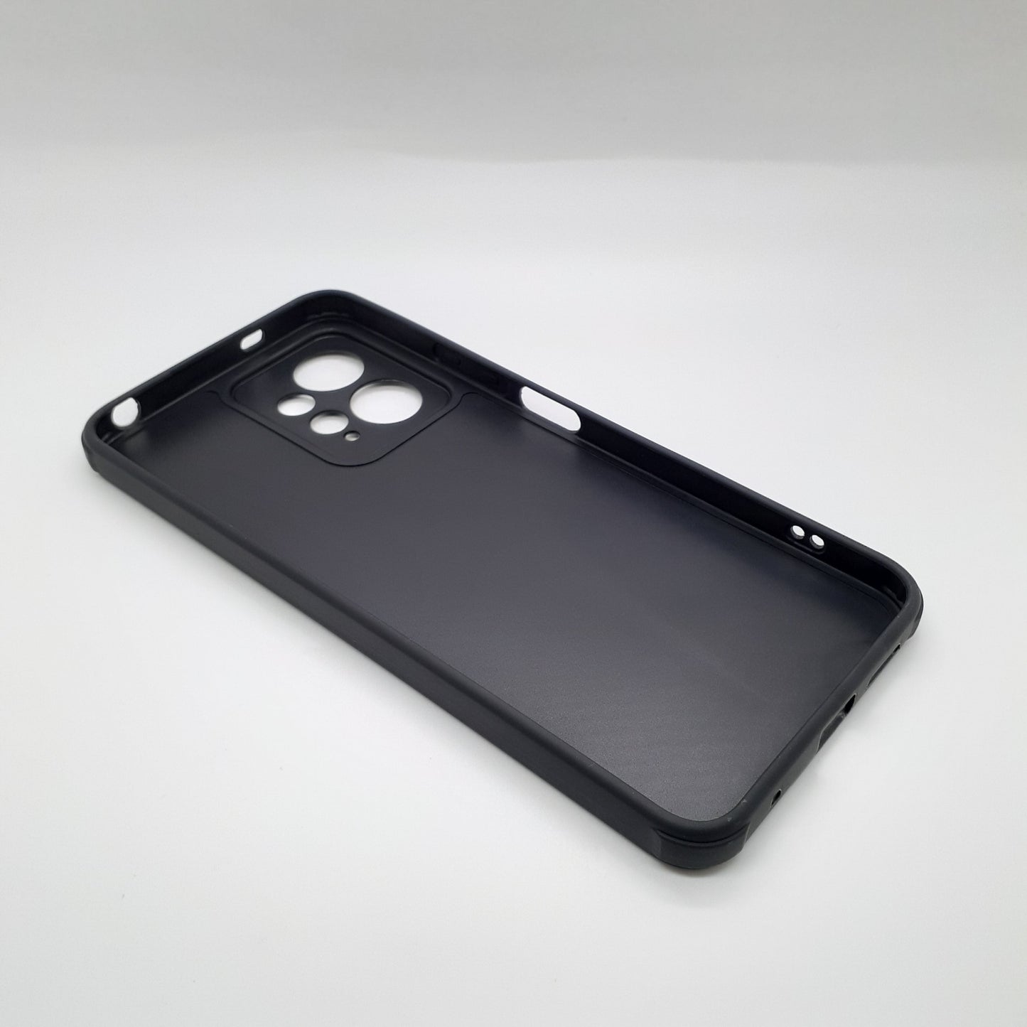 Redmi Note 12 Carbon Fiber texture Hard Rubber armour back cover shock-porof case