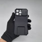 iPhone 13 Pro heavy duty protective case camera slide cover kickstand privacy hands-free viewing