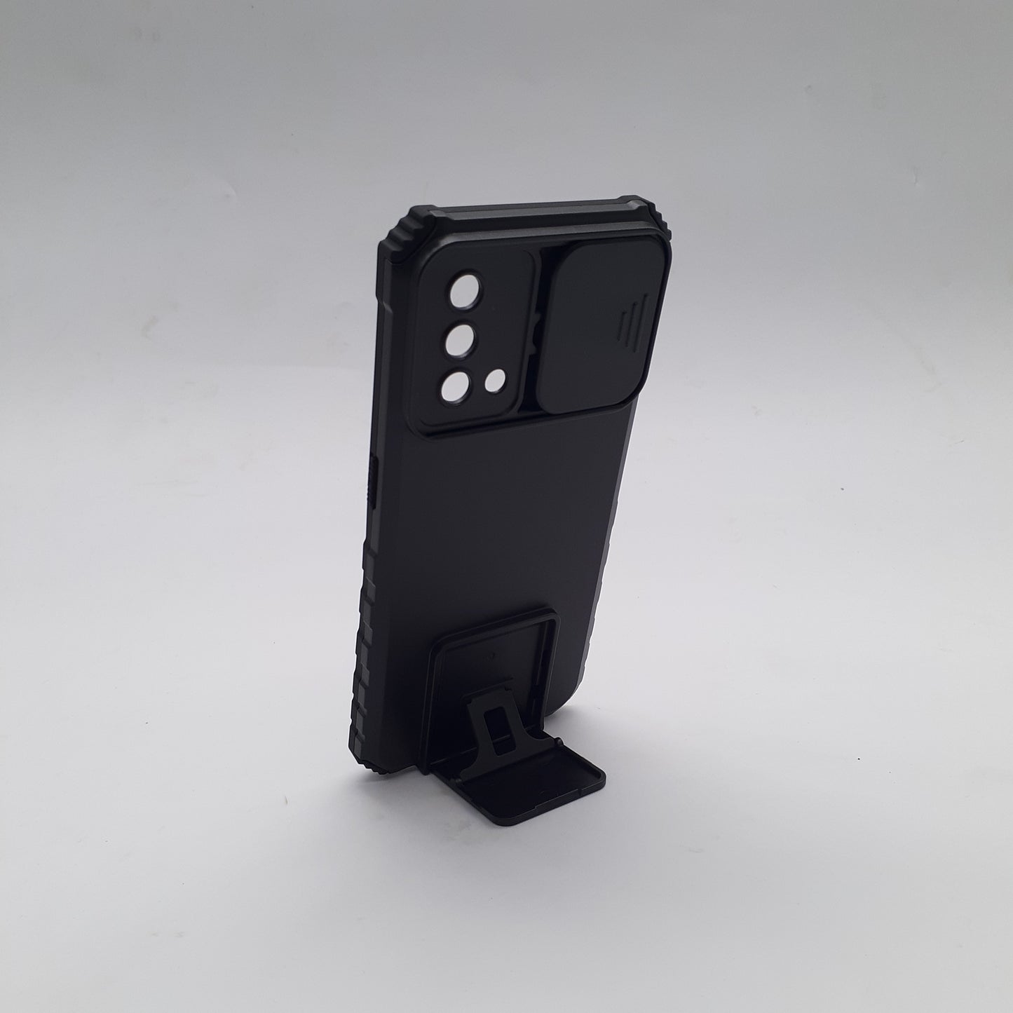 OPPO A74 4G 5G Heavy Duty Shockproof Case Sliding Camera Cover Wallet Phone Kickstand 360 Ring Stand