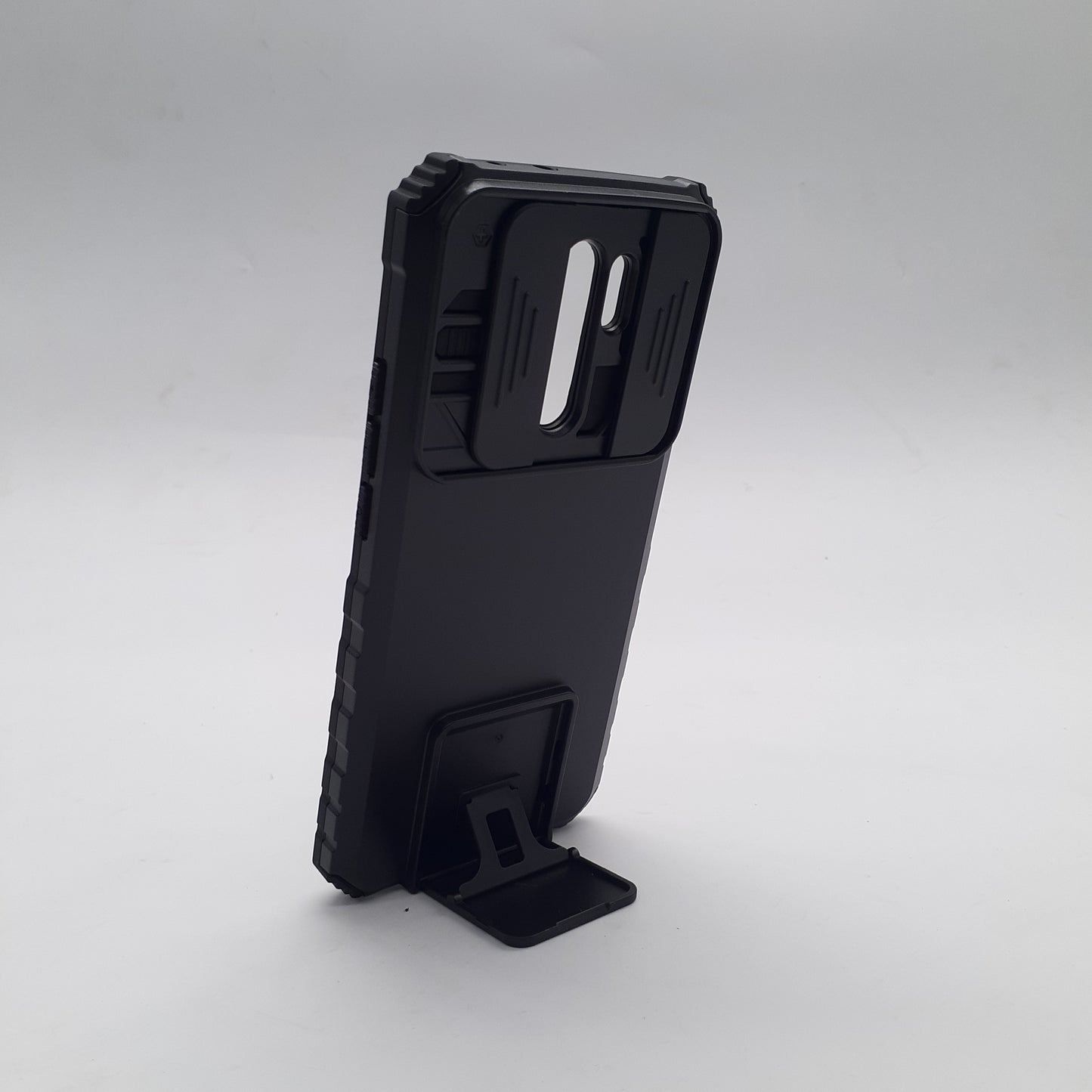 Redmi 9 Shockproof Magnetic Ring Holder Kickstand Camera Protection Slide Cover Full Body Armor Bumper Case
