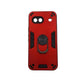 Pixel 8A Hard PC Case - Shockproof Slim Cover w/ Metal Ring Holder