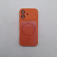 iPhone 16 Orange Back Case - Slim Fit Shockproof Protective Silicone Phone Cover