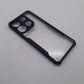 Infinix Smart 7 iPAKY Shockproof Hybrid Armor Case with Side Grip and Camera Protection, Slim Matte Silicone Back Cover