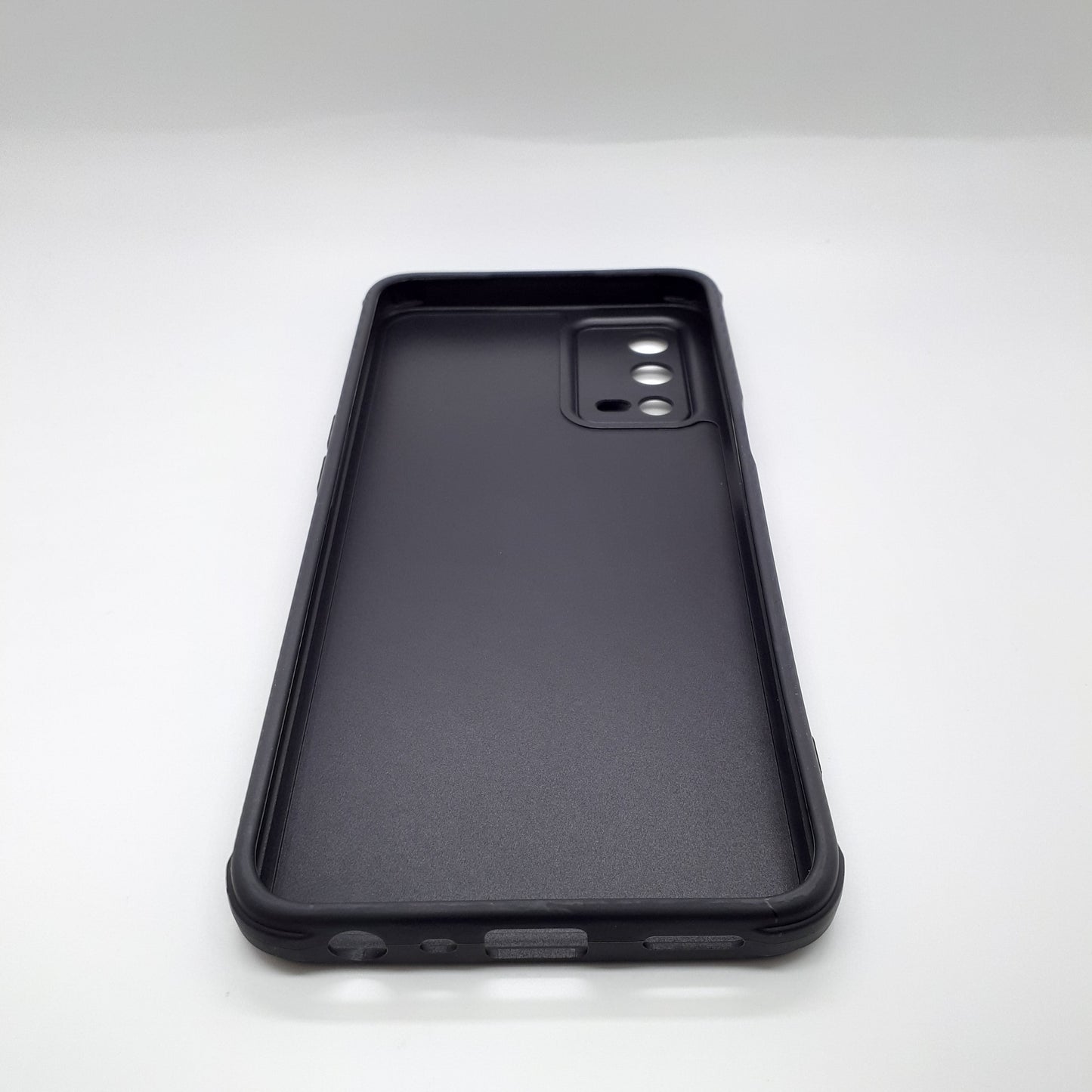 OPPO A55 Carbon Fiber texture Hard Rubber armour back cover shock-porof case