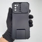 Samsung A03s Case Heavy Duty Shockproof Sliding Camera Cover Integrated Kickstand Built-in Stand