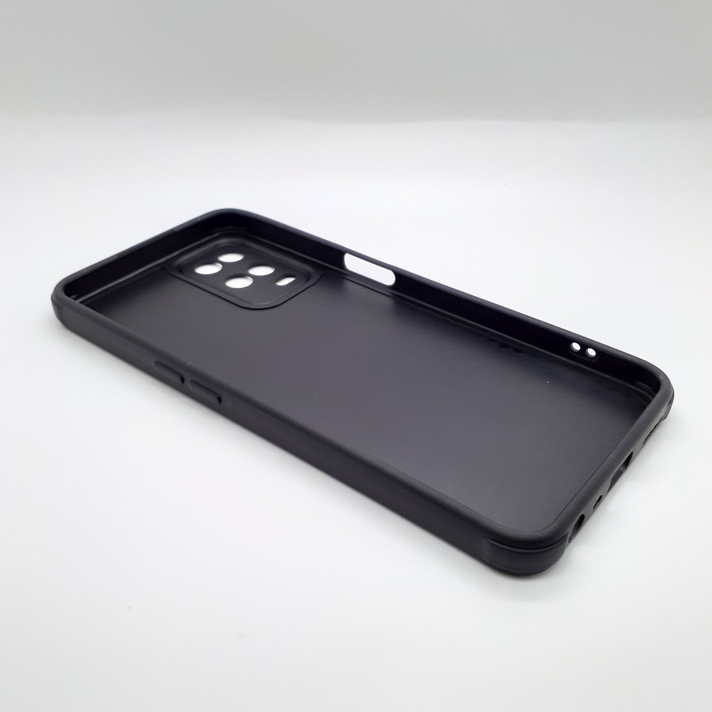 OPPO A54 Carbon Fiber texture Hard Rubber armour back cover shock-porof case