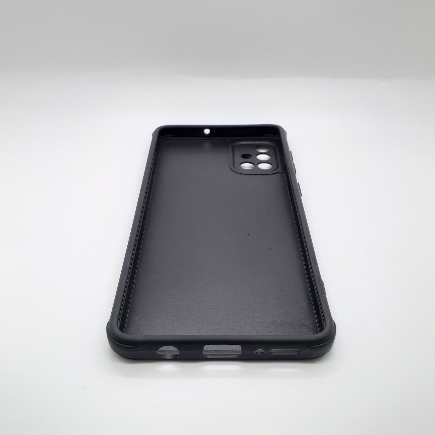 Samsung A51 Carbon Fiber texture Hard Rubber armour back cover shock-porof case