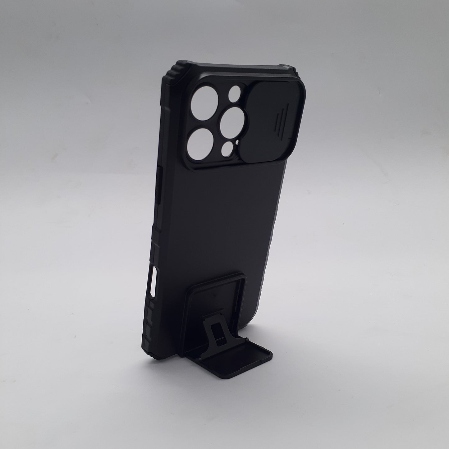 iPhone 16 Pro Max Heavy Duty Shockproof Case Slide Camera Cover Integrated Kickstand Magnetic Car Mount Holder