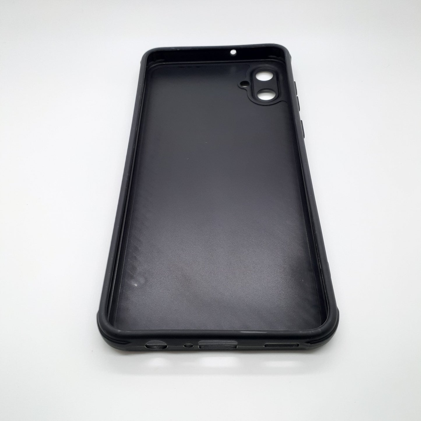 Samsung A05 Carbon Fiber texture Hard Rubber armour back cover shock-porof case