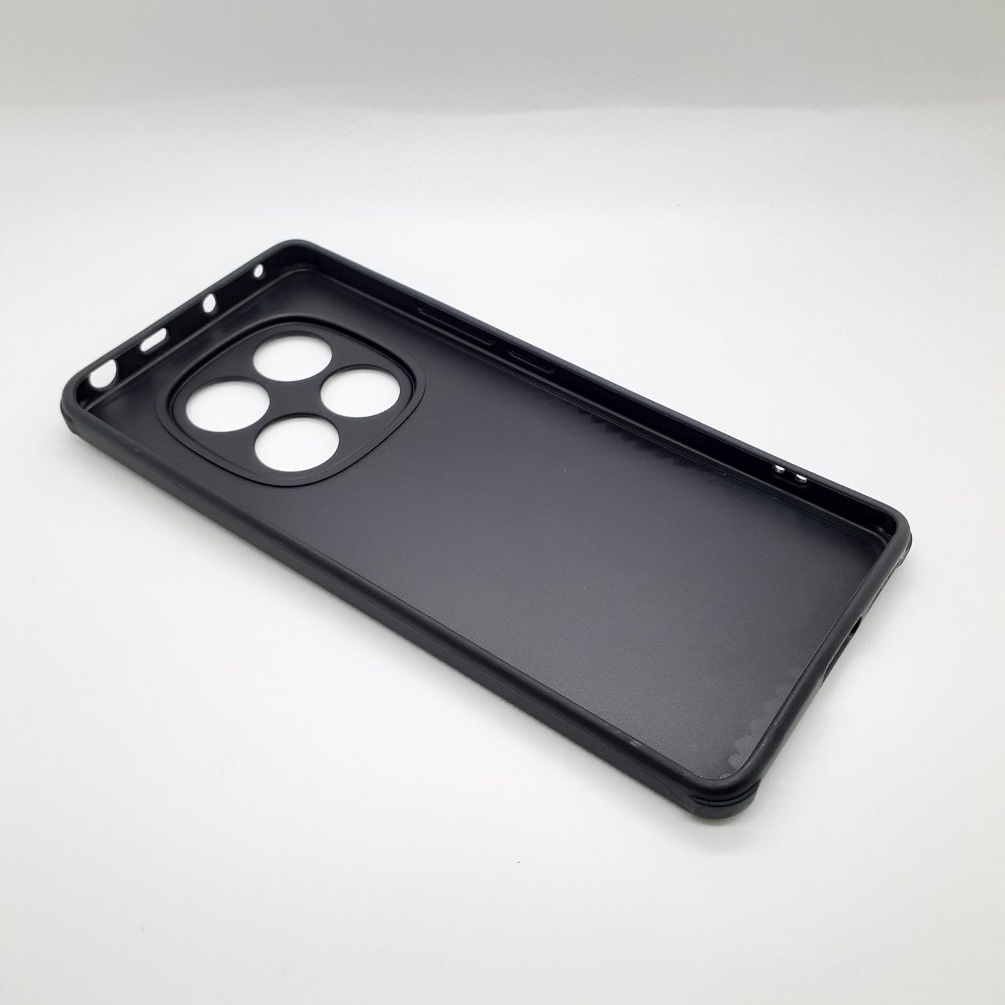 Redmi Note 14 Pro 4G Carbon Fiber texture Hard Rubber armour back cover shock-porof case