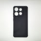 infinix Smart 7 Carbon Fiber texture Hard Rubber armour back cover shock-porof case