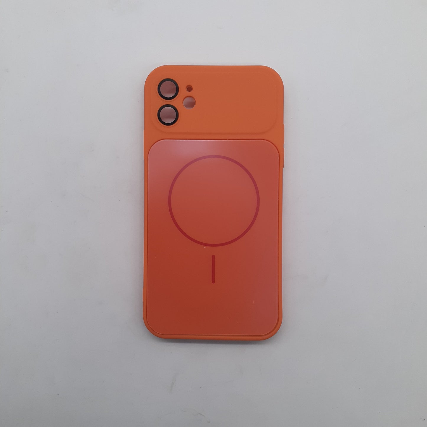 iPhone 11 Orange Back Case - Slim Fit Protective Silicone Phone Cover