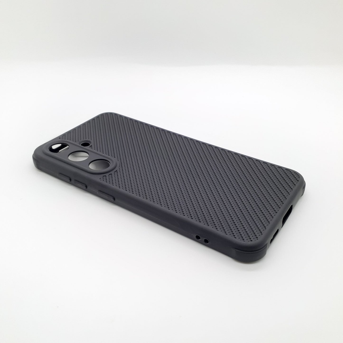 Samsung S24 Carbon Fiber texture Hard Rubber armour back cover shock-porof case