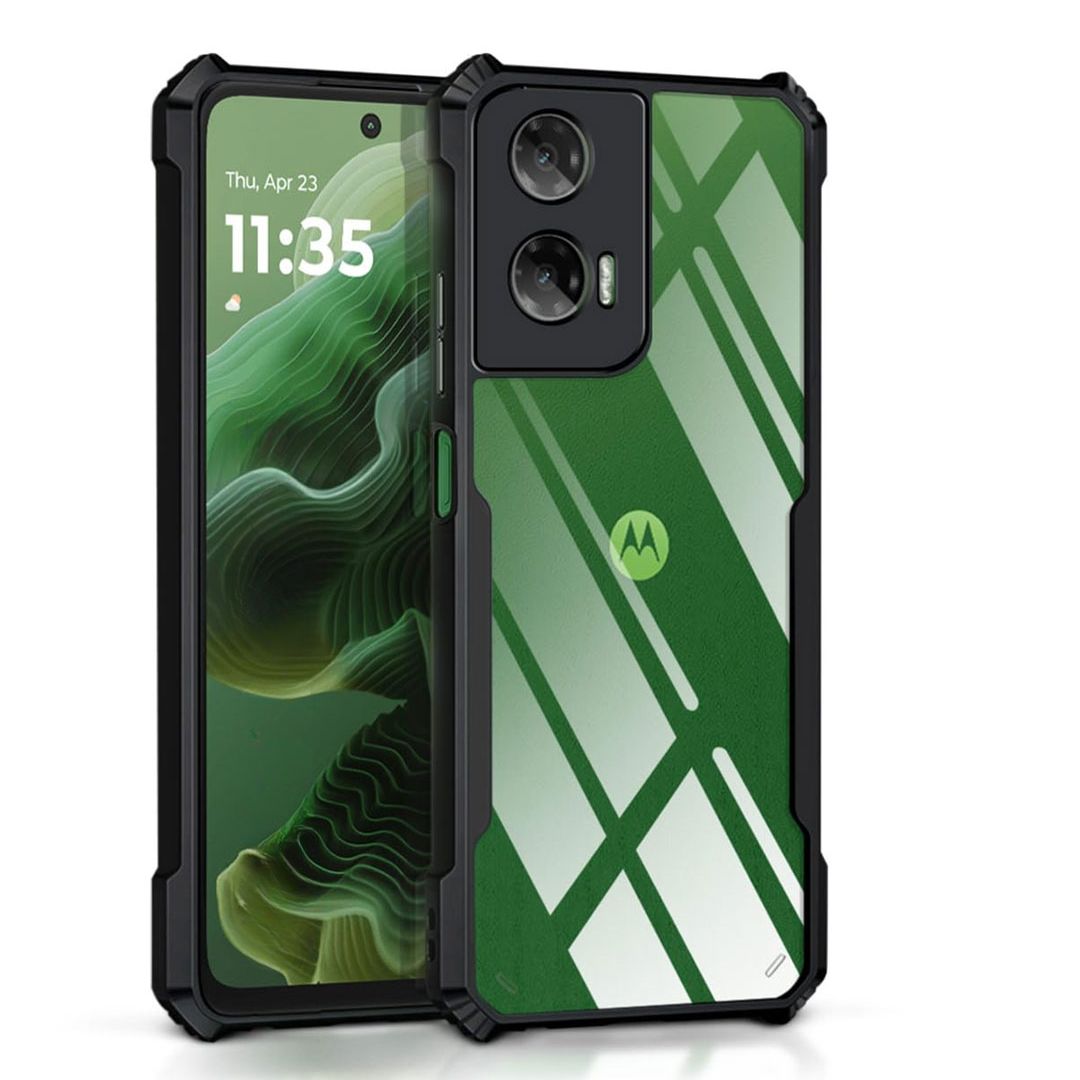 Motorola G35 case Matte Black Back Cover Soft Silicone TPU Bumper case