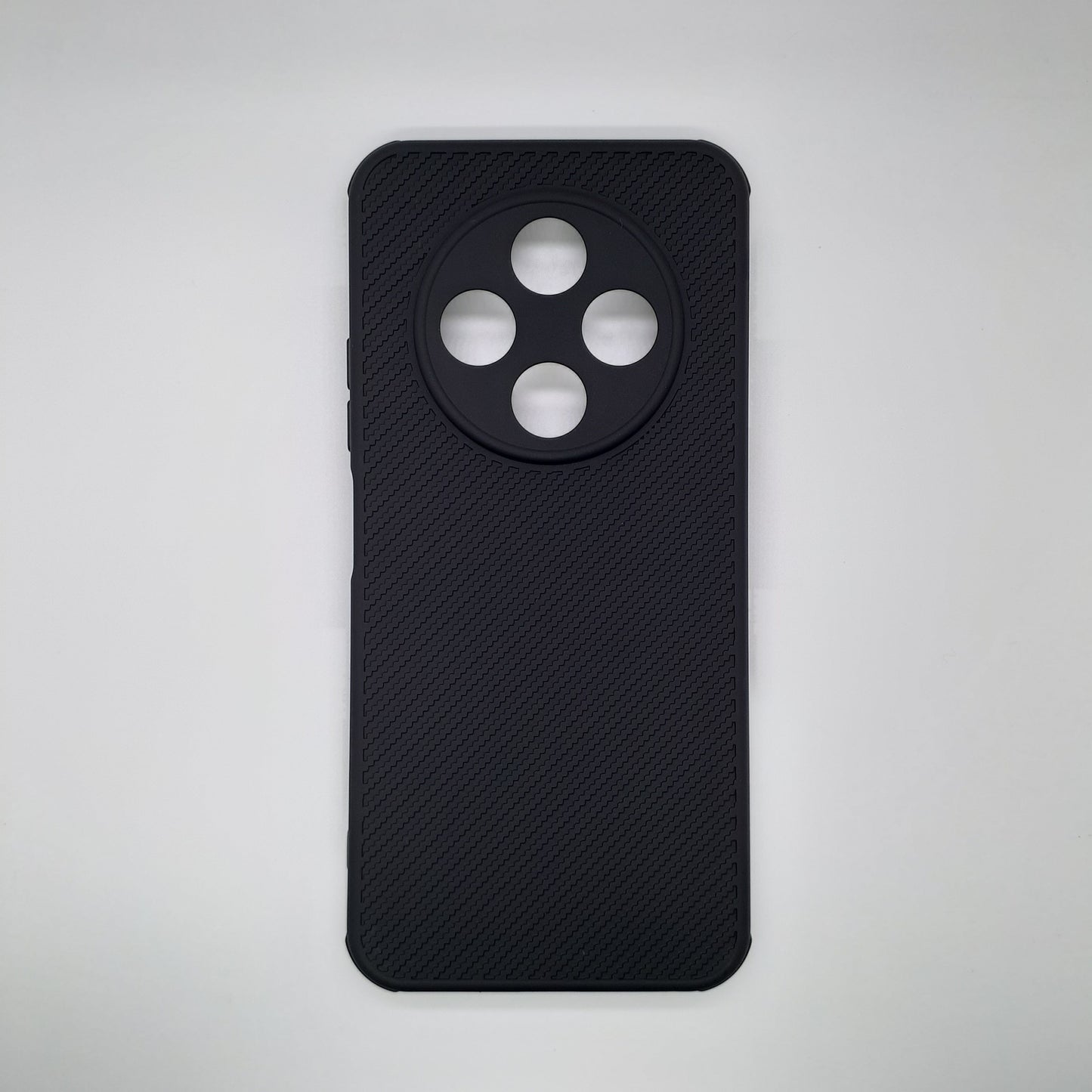 Tecno Spark 30C Carbon Fiber texture Hard Rubber armour back cover shock-porof case