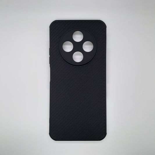 Tecno Spark 30C Carbon Fiber texture Hard Rubber armour back cover shock-porof case