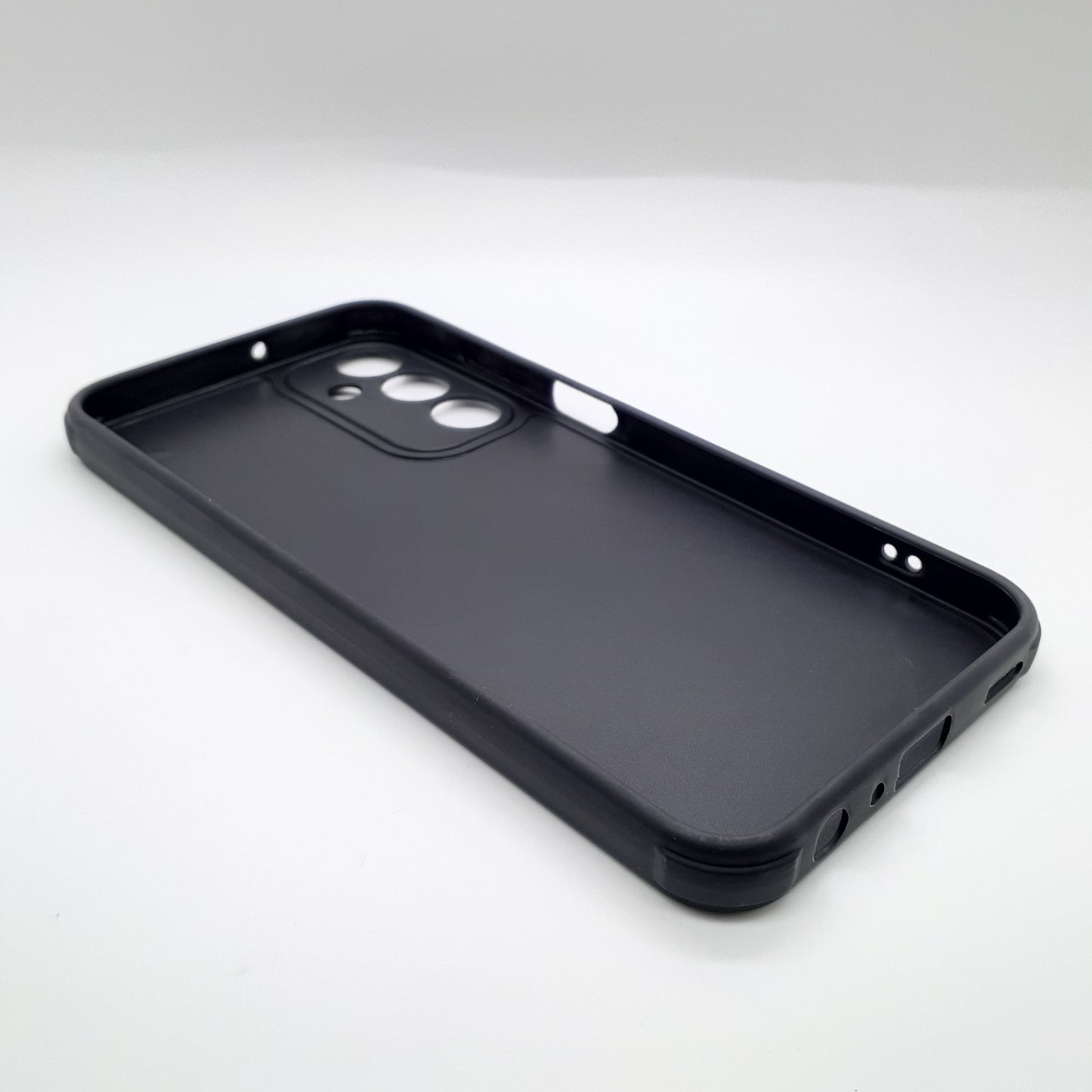 Samsung A25 Carbon Fiber texture Hard Rubber armour back cover shock-porof case
