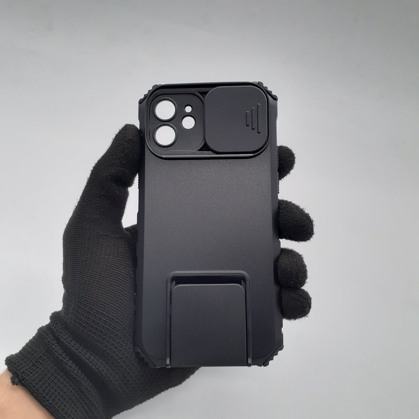 iPhone 12 Case Protective Sliding Camera Cover Kickstand Shockproof Heavy Duty Full Body Protection
