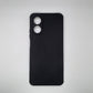 OPPO A17 Carbon Fiber texture Hard Rubber armour back cover shock-porof case