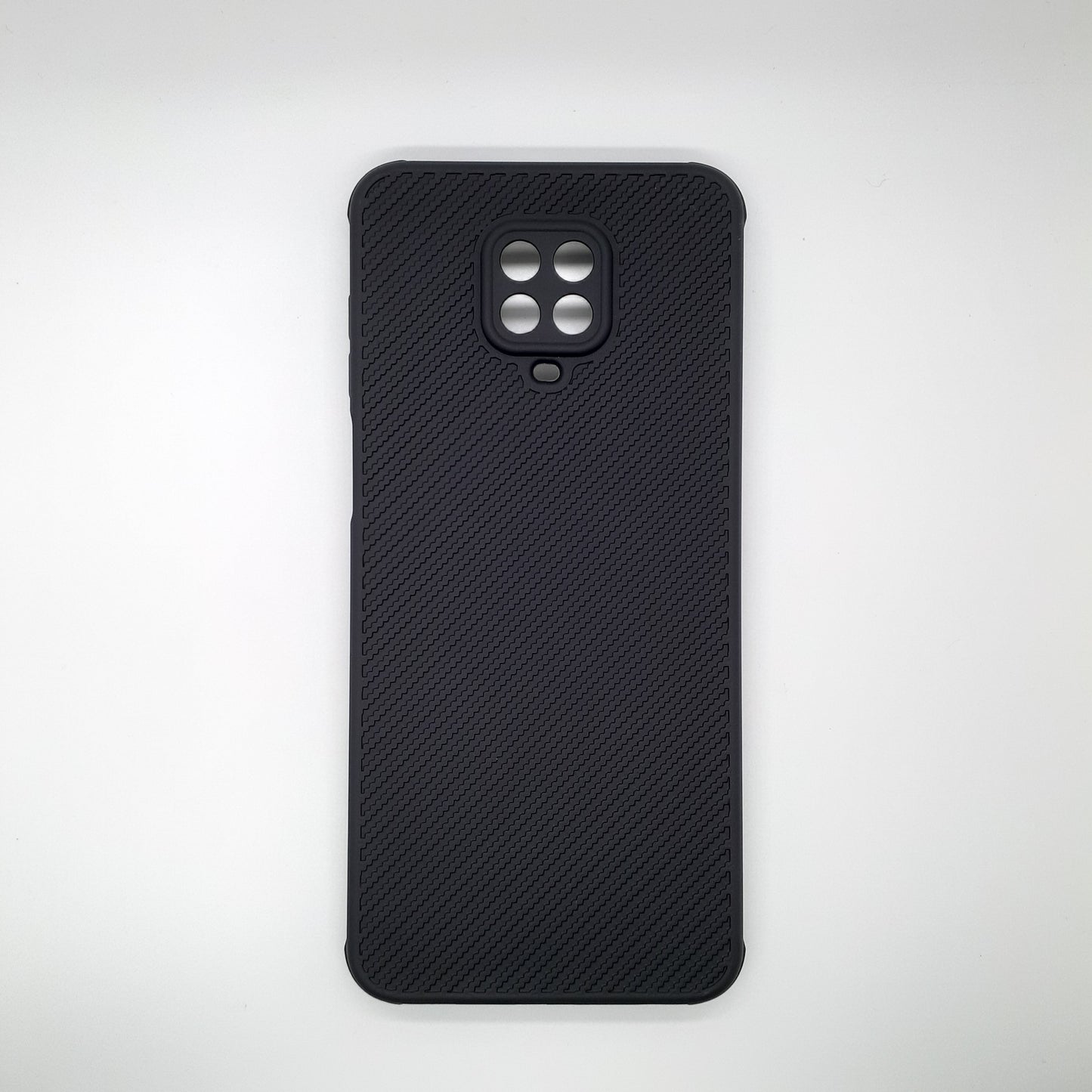 Redmi Note 9 Pro Carbon Fiber texture Hard Rubber armour back cover shock-porof case
