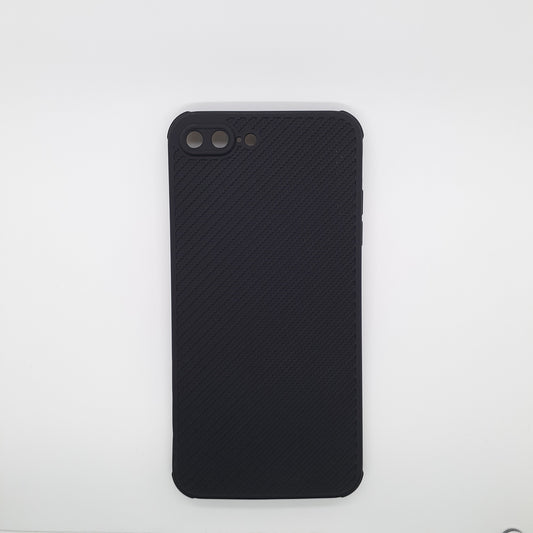 iPhone 7 Plus Carbon Fiber texture Hard Rubber armour back cover shock-porof case