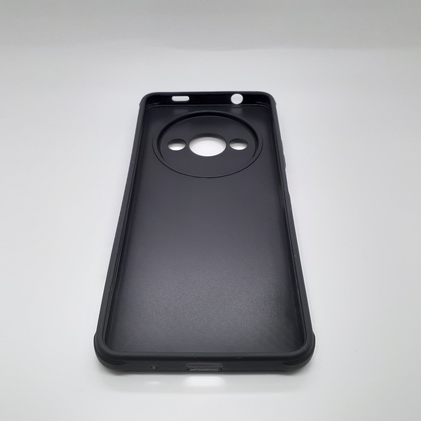 Redmi A3 Carbon Fiber texture Hard Rubber armour back cover shock-porof case