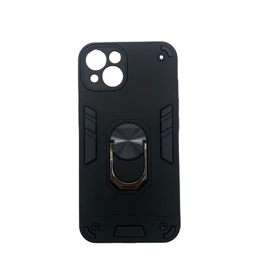 iPhone 13 Hard PC Shockproof Case with Ring Holder - Slim Back Cover