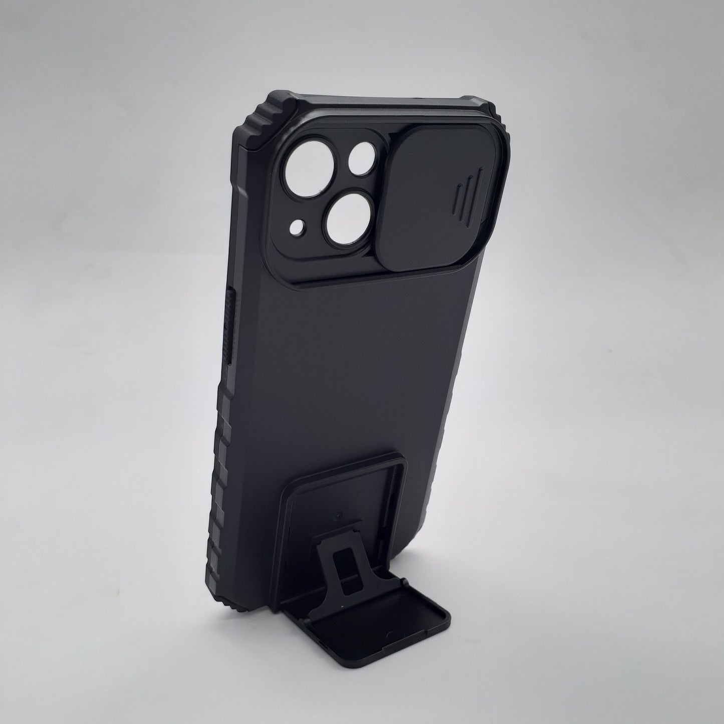 iPhone 13 Heavy Duty Rugged Case Slide Camera Cover Lens Protector Integrated Kickstand Hands-Free Viewing