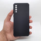 Samsung A50 Carbon Fiber texture Hard Rubber armour back cover shock-porof case