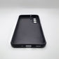 Samsung A17 Carbon Fiber texture Hard Rubber armour back cover shock-porof case