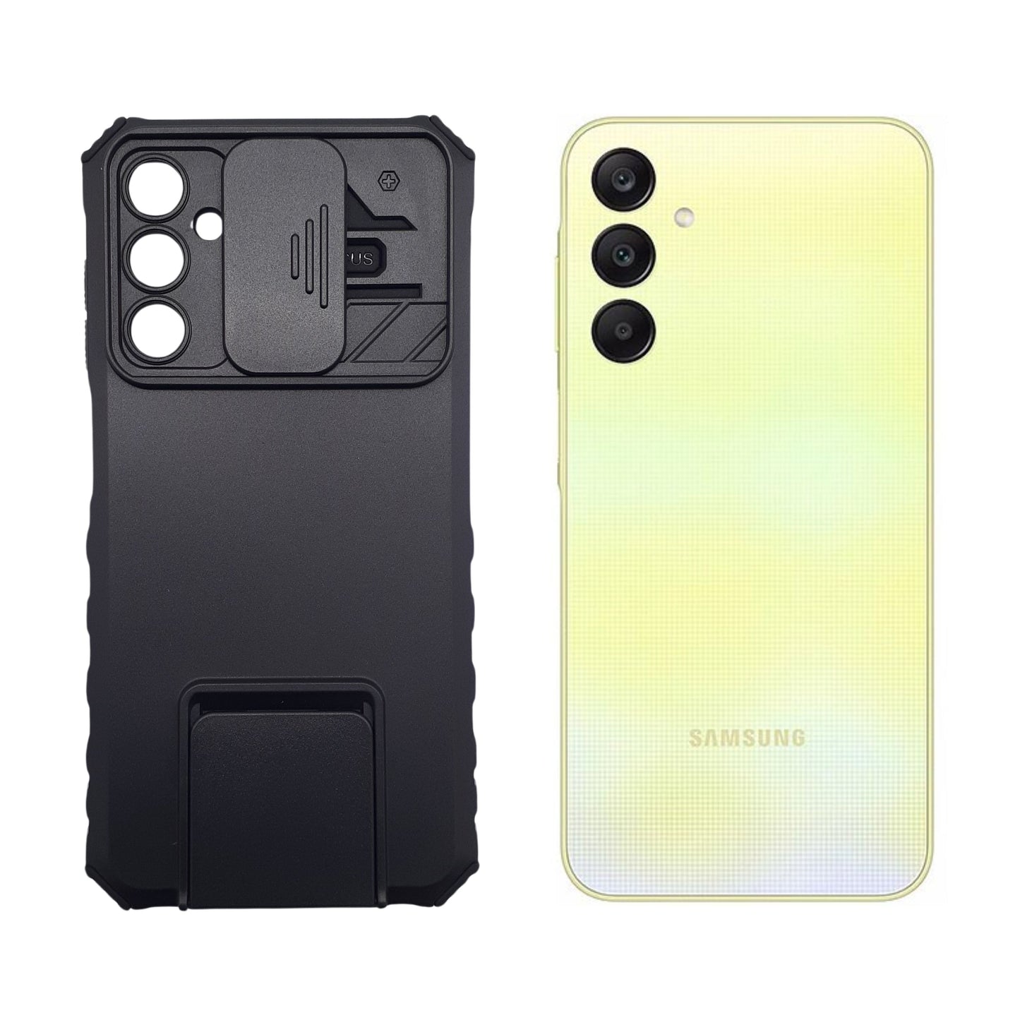 Samsung A25 5G Case Full-Body Rugged Shockproof Cover Slide Camera Protection Built-in Kickstand Hands-Free Viewing
