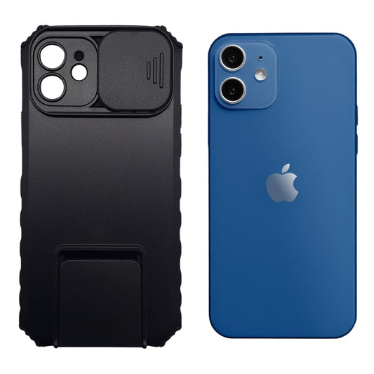 iPhone 12 Case Protective Sliding Camera Cover Kickstand Shockproof Heavy Duty Full Body Protection
