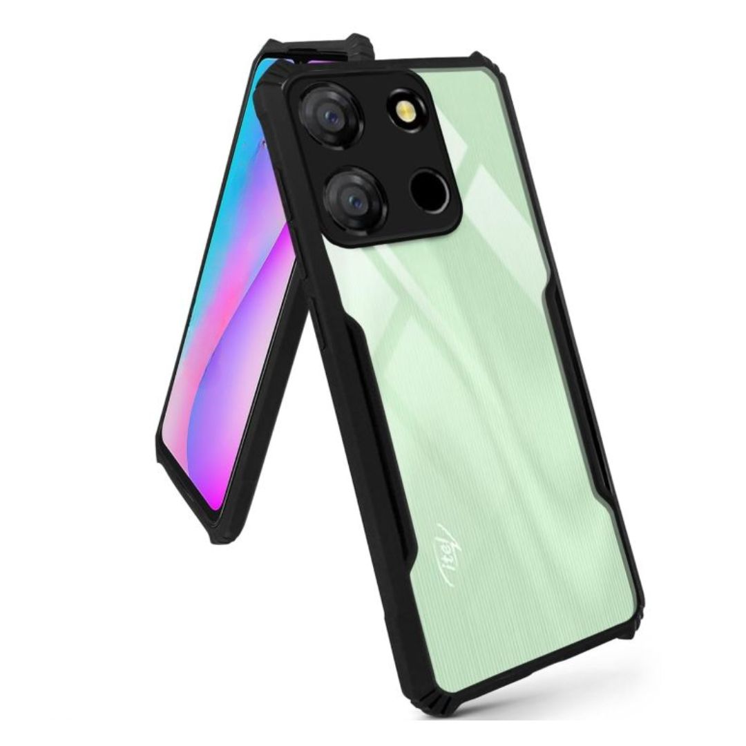 itel A60 case Matte Black Back Cover Soft Silicone TPU Bumper case