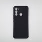 Tecno Spark 8C Carbon Fiber texture Hard Rubber armour back cover shock-porof case