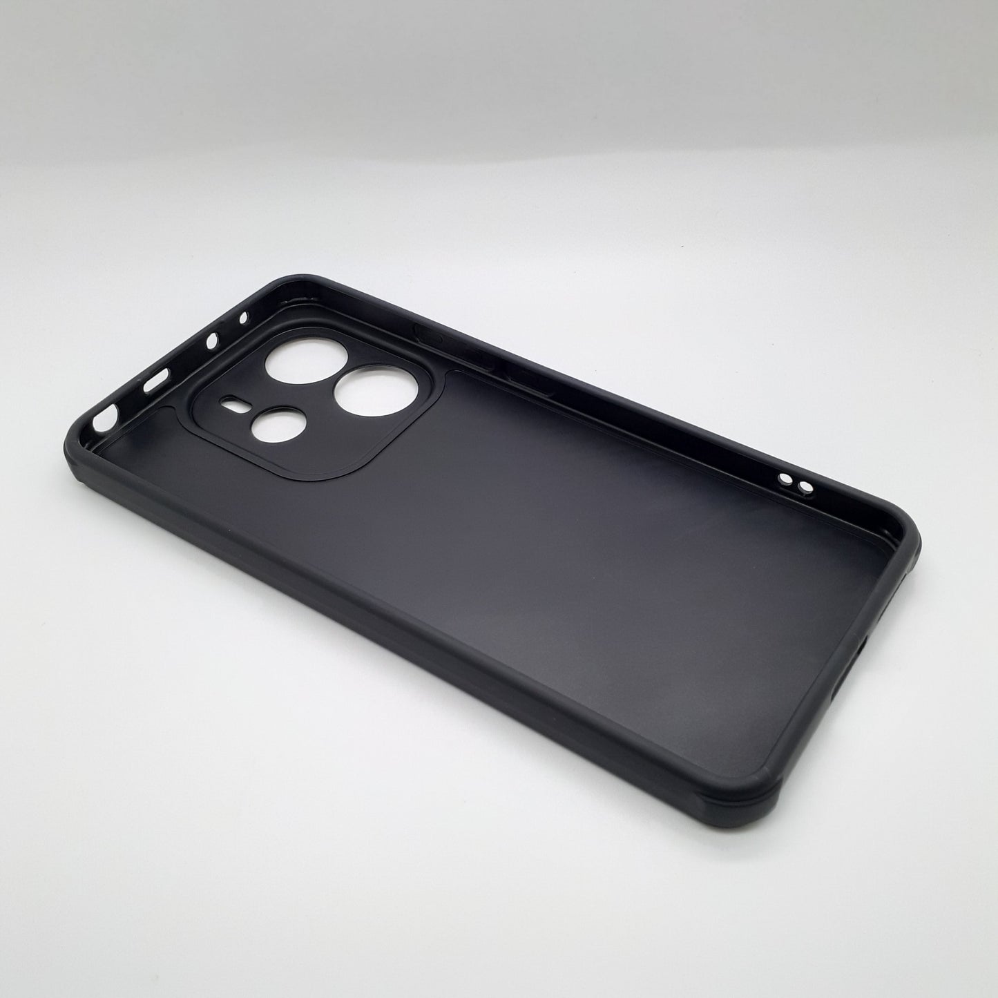 Redmi Note 14 Carbon Fiber texture Hard Rubber armour back cover shock-porof case
