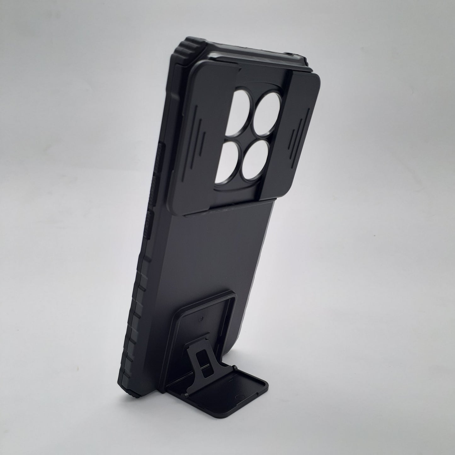 Redmi Note 14 Pro 5G Case Dual Layer Shockproof Cover Slide Camera Protection 360 Ring Kickstand Holder