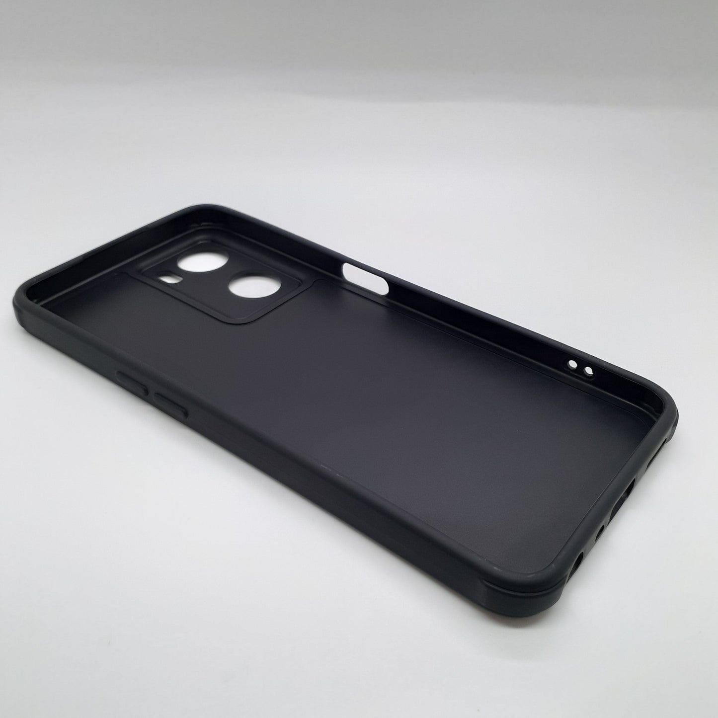 OPPO A57 2022 Carbon Fiber texture Hard Rubber armour back cover shock-porof case