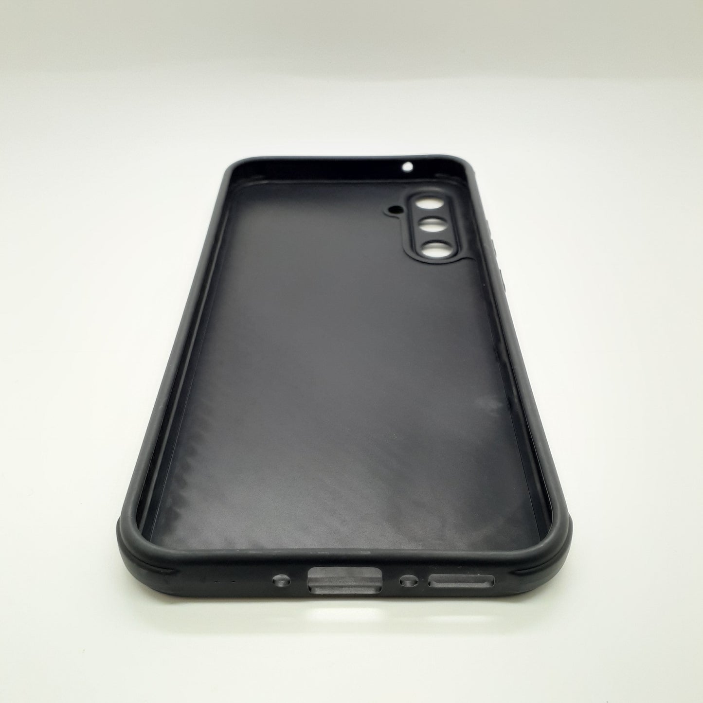 Samsung A34 Carbon Fiber texture Hard Rubber armour back cover shock-porof case