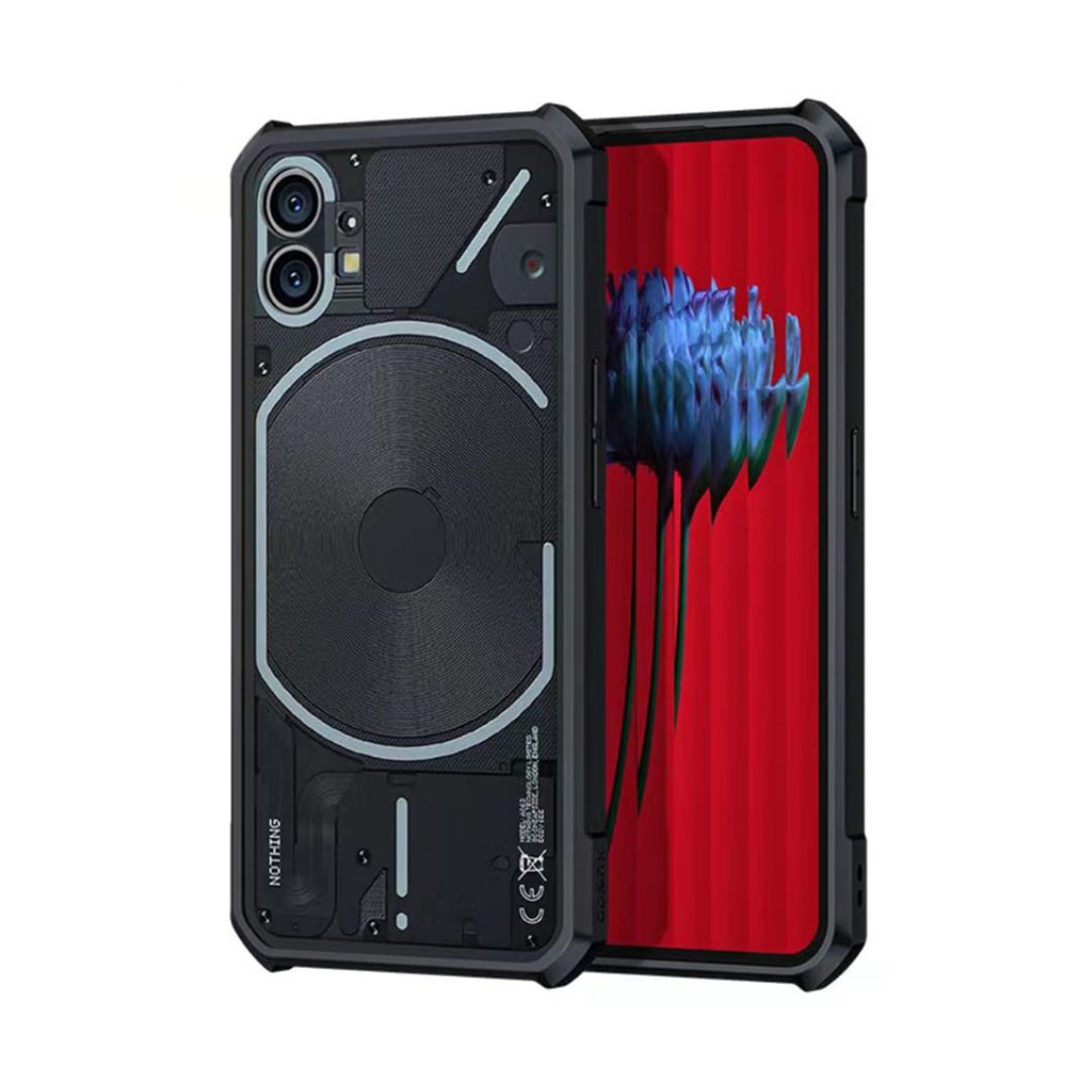 Nothing 2 case Matte Black Back Cover Soft Silicone TPU Bumper case
