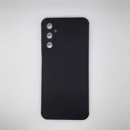Samsung A05s Carbon Fiber texture Hard Rubber armour back cover shock-porof case