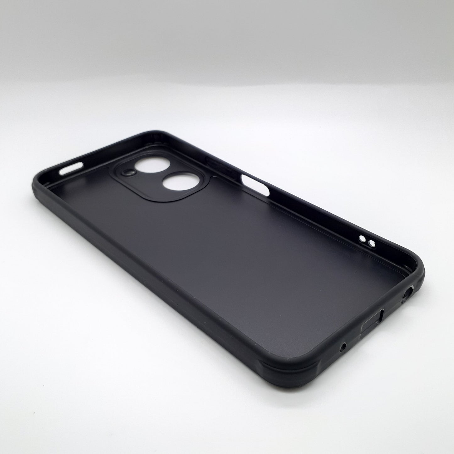 Vivo Y03 Carbon Fiber texture Hard Rubber armour back cover shock-porof case