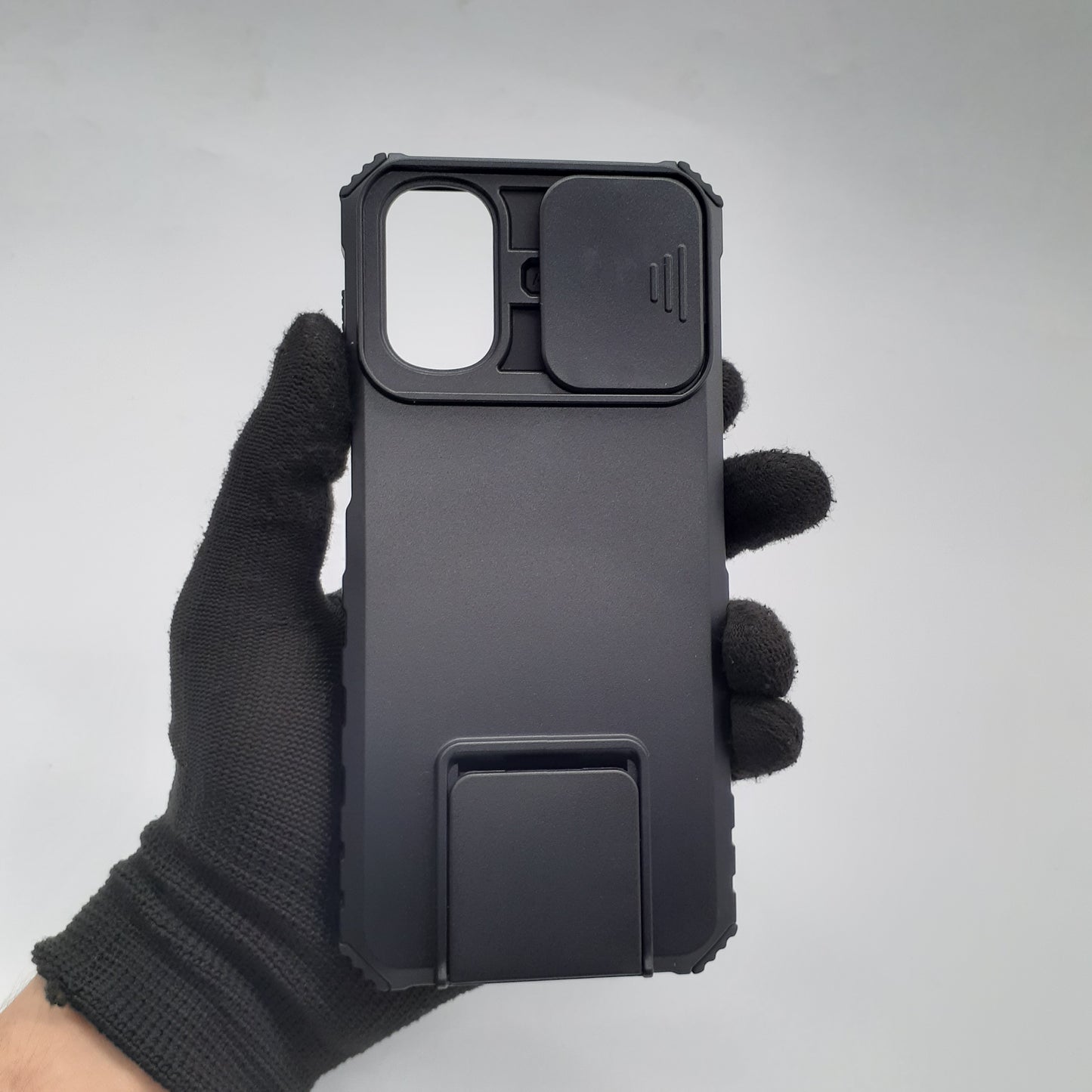 Motorola Moto G22 Phone Case Heavy Duty Shockproof Armor Cover Sliding Camera Protector Integrated Kickstand Hands Free Viewing